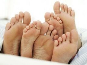 zdrava stopala po zdravljenju glivic med prsti